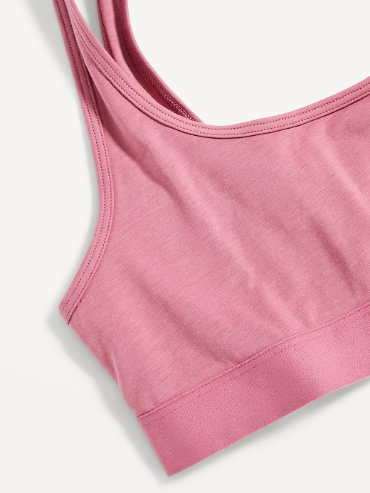 View large product image 2 of 7. Supima® Cotton-Blend Bralette Top