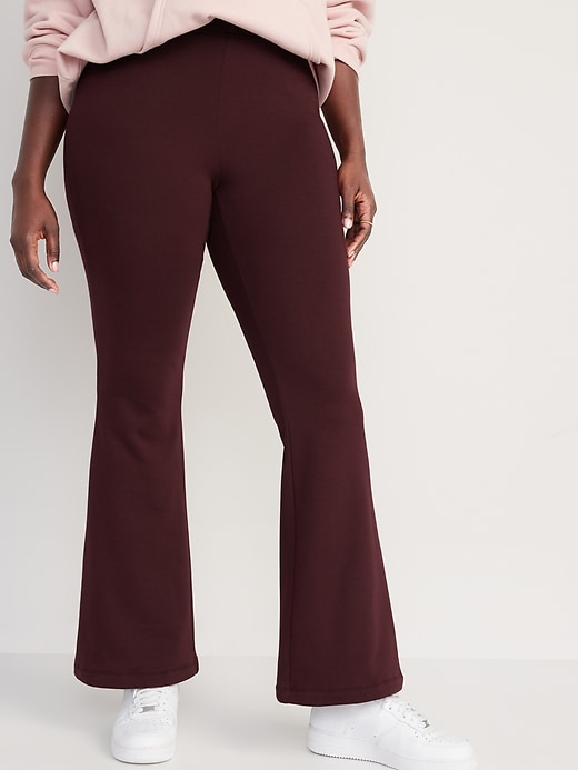 Image number 5 showing, High-Waisted Fleece-Lined Flare Leggings for Women