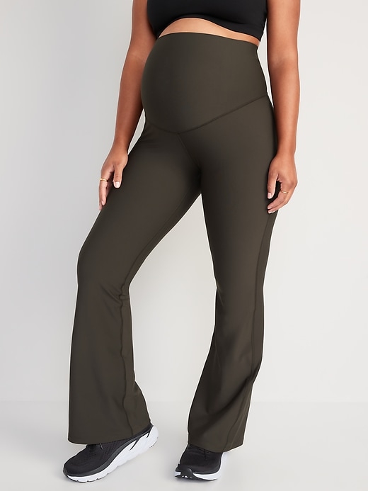 View large product image 1 of 1. Maternity Full Panel PowerSoft Flare Pants