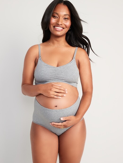 Maternity Supima® Cotton-Blend Over-the-Bump Underwear Briefs