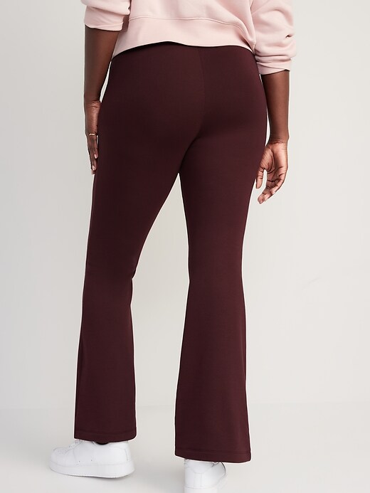 Image number 6 showing, High-Waisted Fleece-Lined Flare Leggings for Women