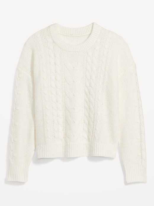 Image number 4 showing, Cable-Knit Sweater for Women