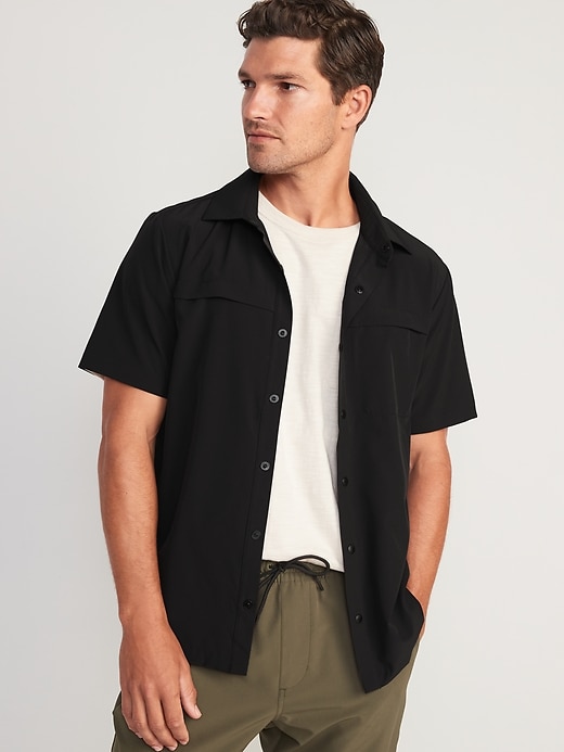 View large product image 1 of 2. StretchTech Go-Dry Cool Hidden-Pocket Shirt