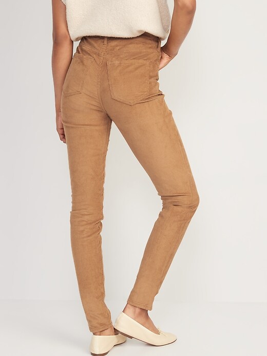 Image number 2 showing, High-Waisted Rockstar Super Skinny Corduroy Pants for Women