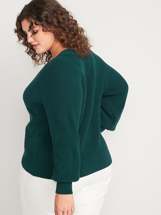 Image number 8 showing, Shaker-Stitch Cardigan Sweater