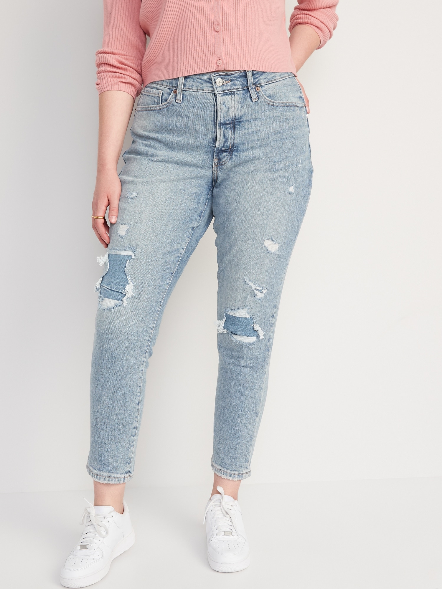 Curvy High Waisted Button Fly Og Straight Jeans For Women Old Navy 