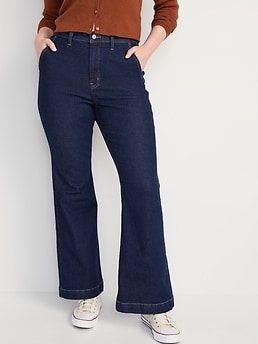 Extra High-Waisted 360° Stretch Trouser Flare Jeans for Women