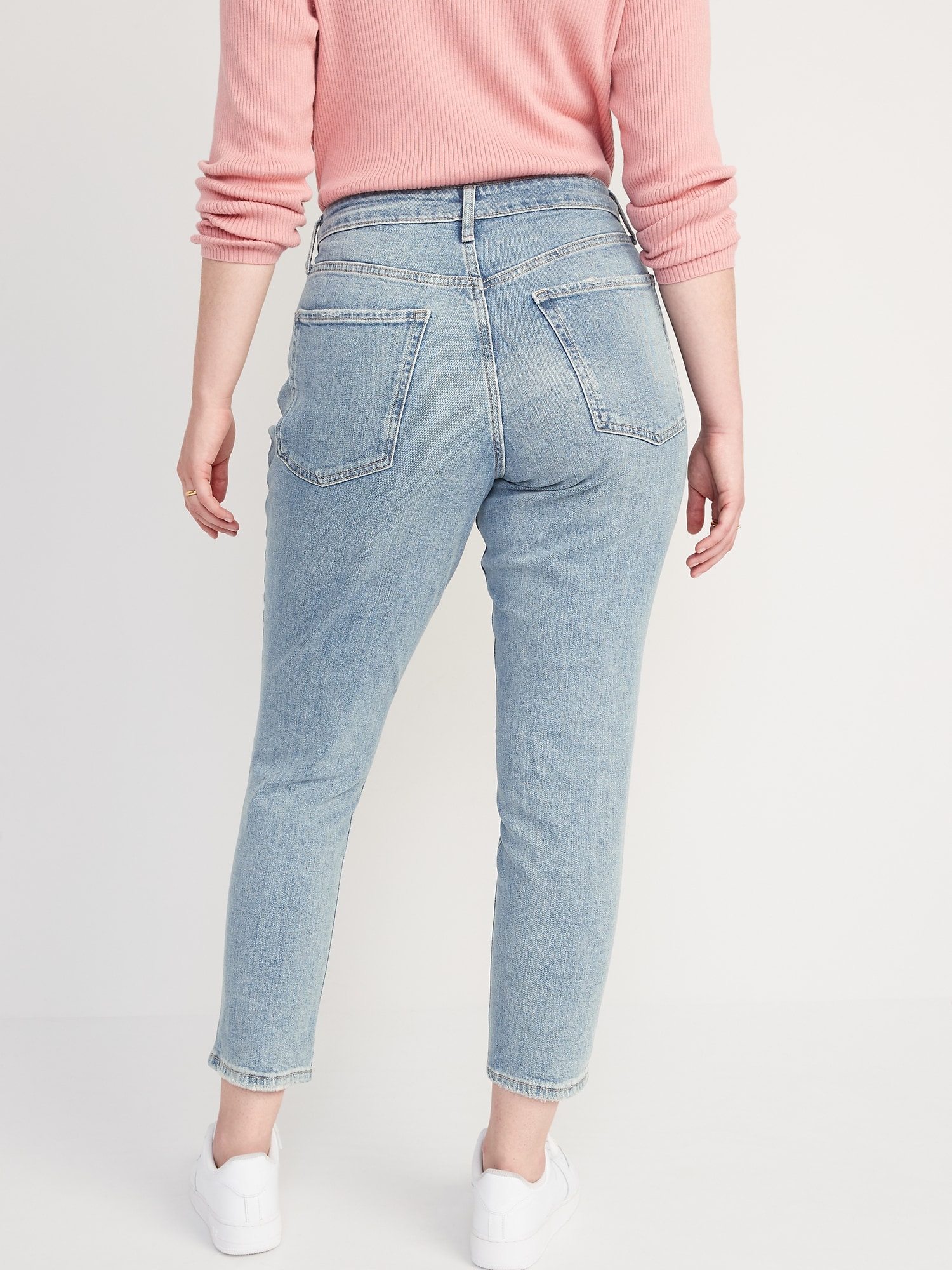 Curvy High-Waisted Button-Fly OG Straight Cut-Off Jeans for Women