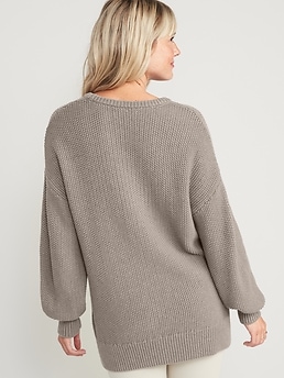 Textured-Knit Tunic Sweater for Women | Old Navy