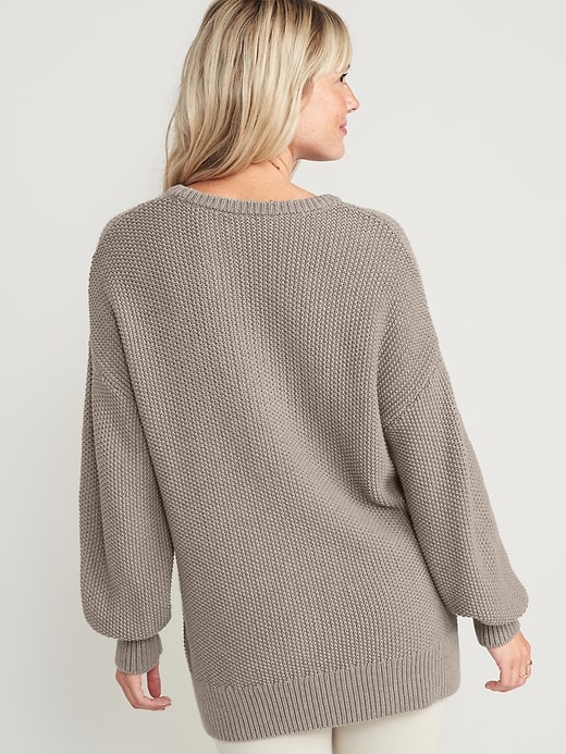 Image number 2 showing, Textured-Knit Tunic Sweater for Women