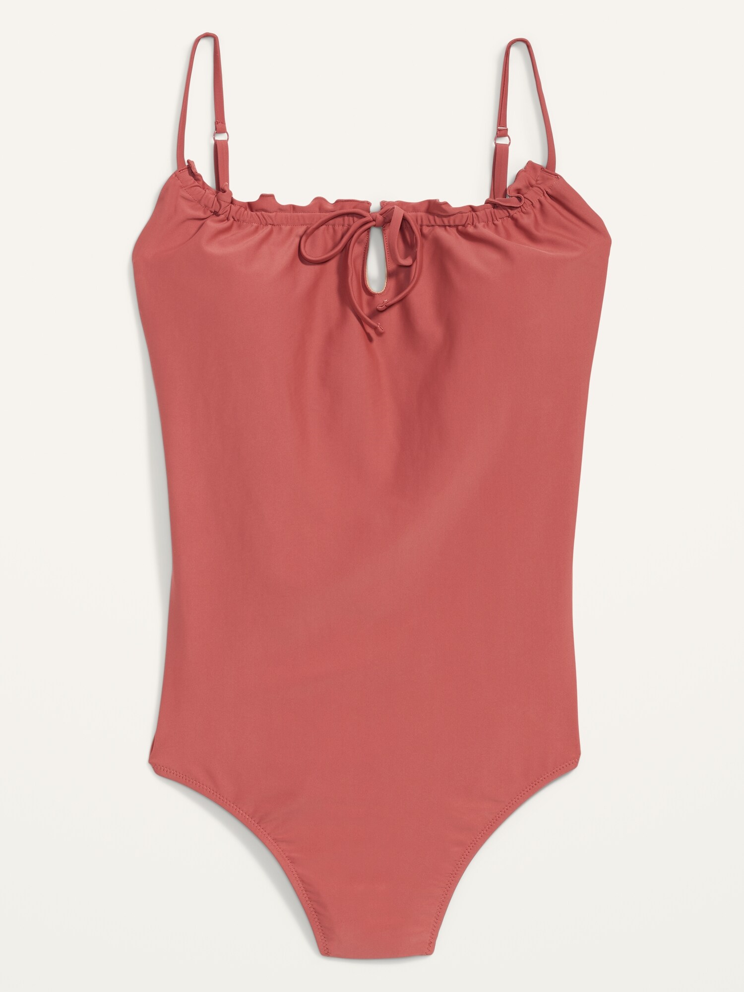 Gathered Keyhole One-Piece Swimsuit for Women | Old Navy