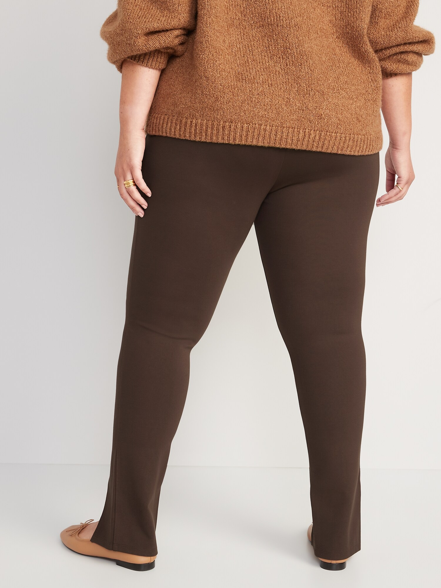 Extra HighWaisted Stevie SplitFront Skinny Pants for Women Old Navy