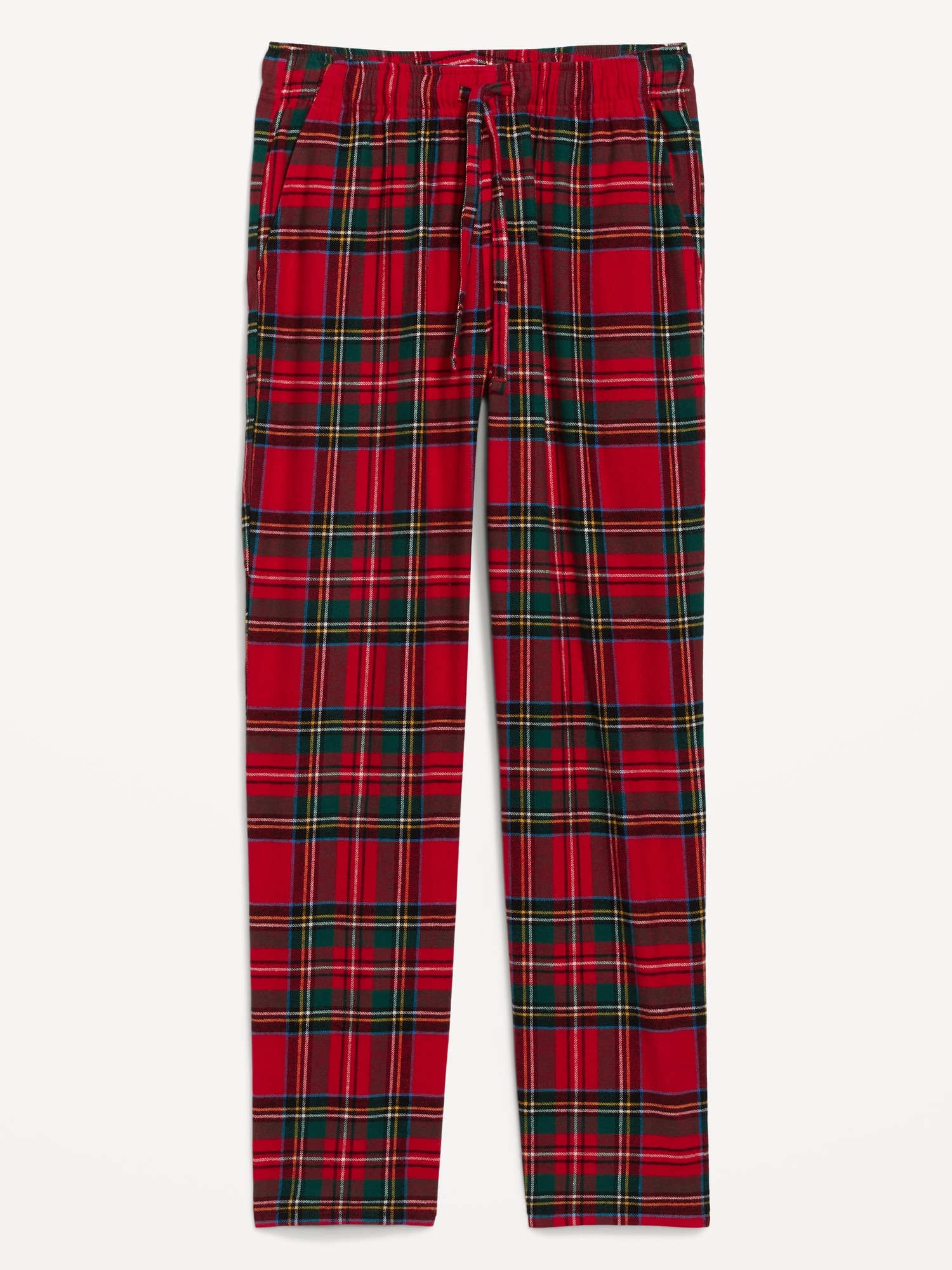 Old Navy Double-Brushed Flannel Pajama Pants for Men red. 1