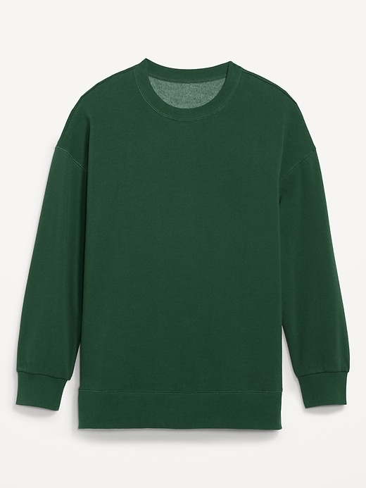 Image number 2 showing, Oversized Boyfriend Garment-Dyed Tunic Sweatshirt for Women