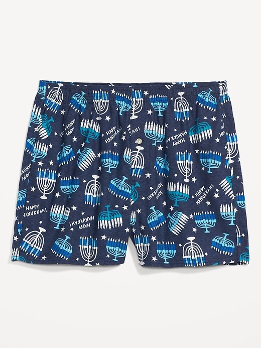 Old Navy Printed Flannel Pajama Boxer Shorts for Men -- 3.75-inch inseam. 1