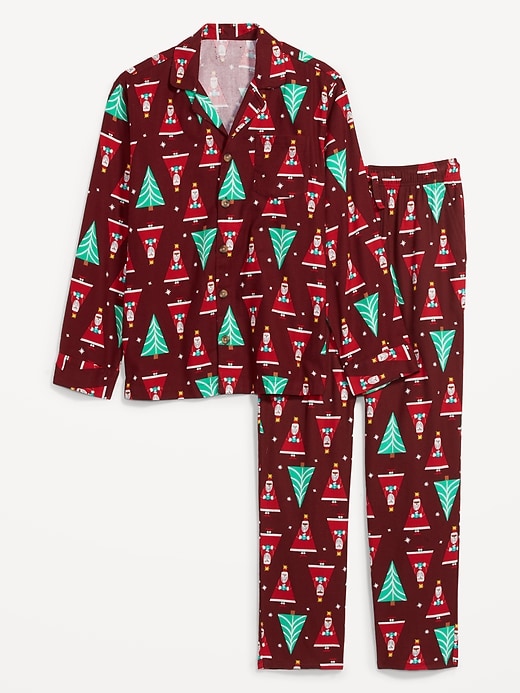 Image number 7 showing, Matching Holiday Print Flannel Pajamas Set for Men