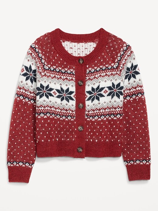 Image number 4 showing, Matching Holiday Fair Isle Cardigan Sweater for Women