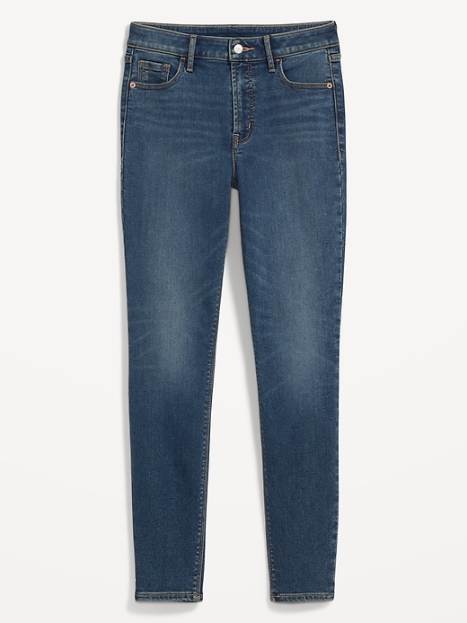 Image number 4 showing, High-Waisted Built-In Warm Rockstar Super-Skinny Jeans