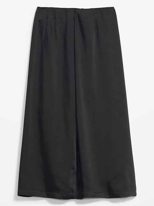 Image number 4 showing, High-Waisted Satin Maxi Skirt