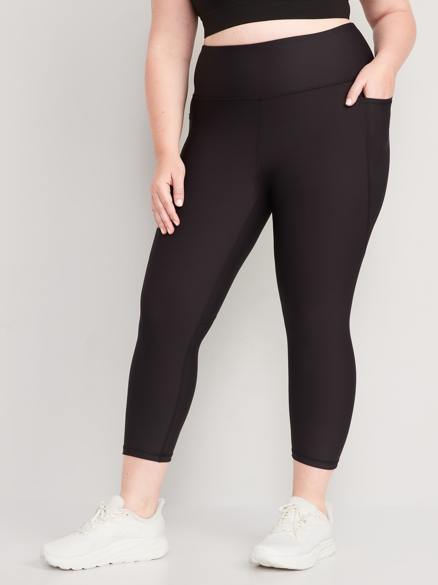 Old Navy High-Waisted Powersoft Side-Pocket Crop Leggings NWT Plus