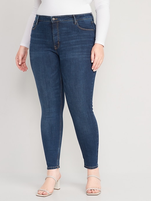 Image number 7 showing, High-Waisted Rockstar Super-Skinny Jeans for Women