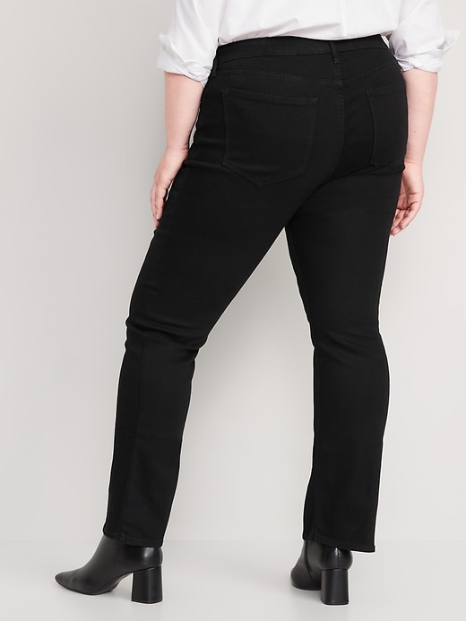 Image number 8 showing, Mid-Rise Wow Boot-Cut Black Jeans for Women
