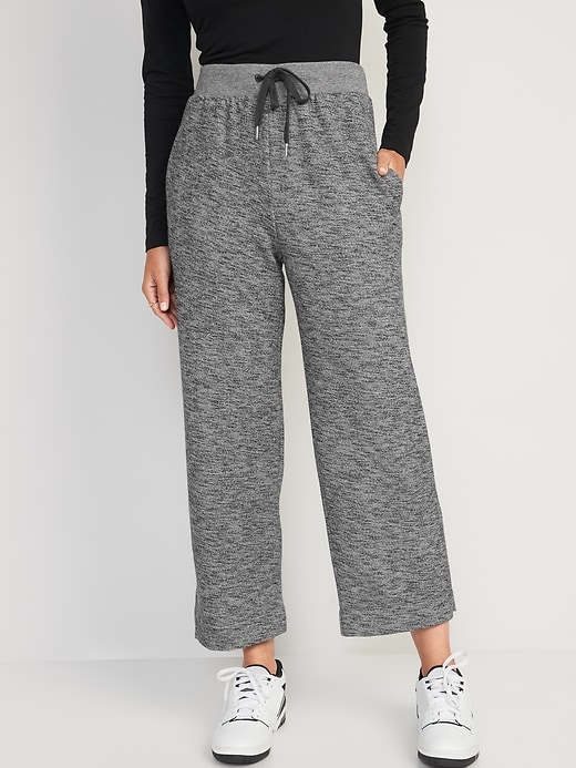 Old Navy High-Waisted Cropped Straight Sweatpants for Women. 1