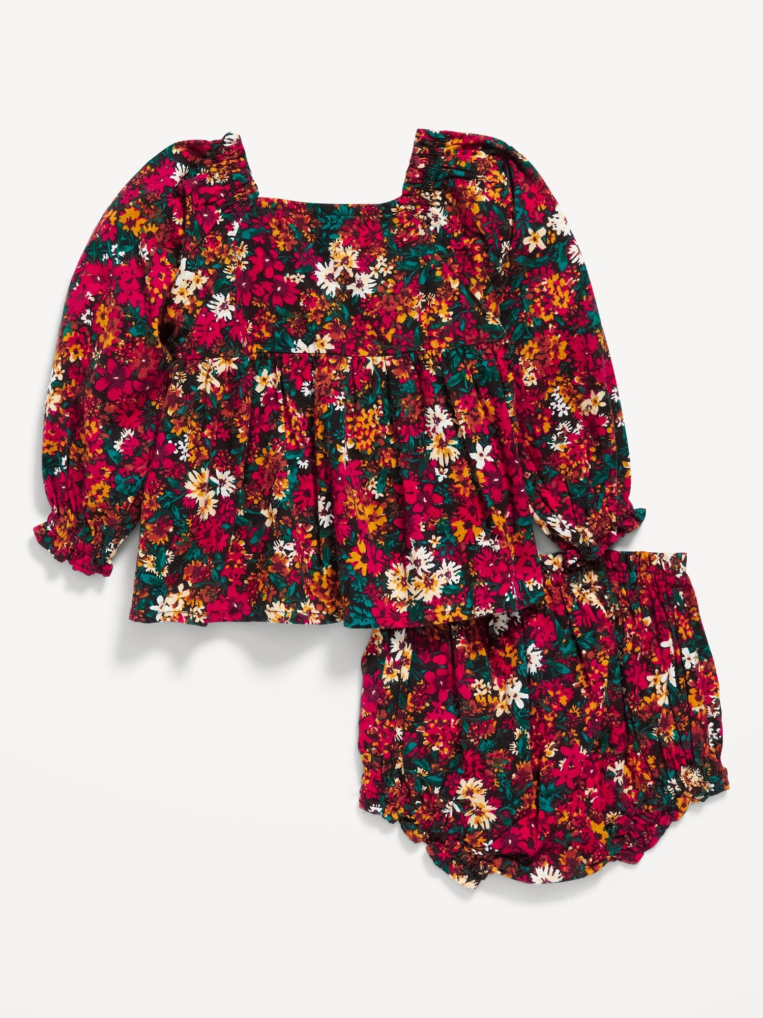 2-Piece Smocked Floral Top and Bloomers Set for Baby | Old Navy