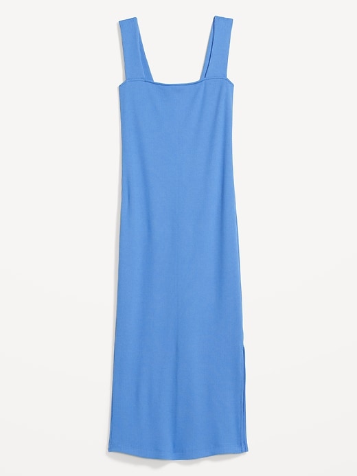 Image number 4 showing, Fitted Sleeveless Rib-Knit Midi Dress