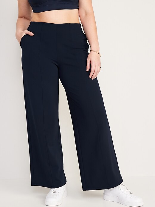 Image number 5 showing, High-Waisted PowerSoft Wide-Leg Pants for Women