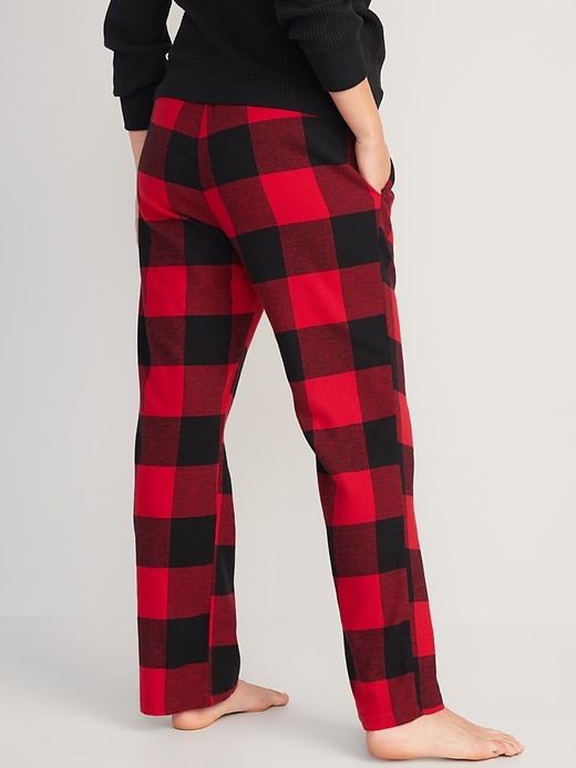 Image number 8 showing, Maternity Printed Flannel Pajama Pants