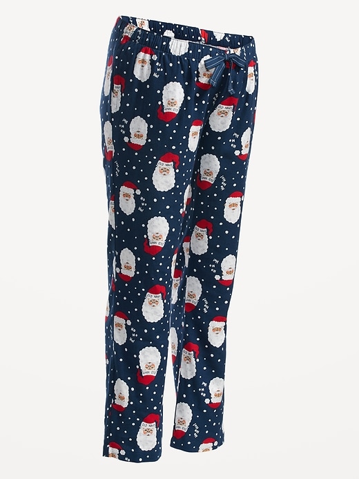 Image number 2 showing, Maternity Printed Flannel Pajama Pants