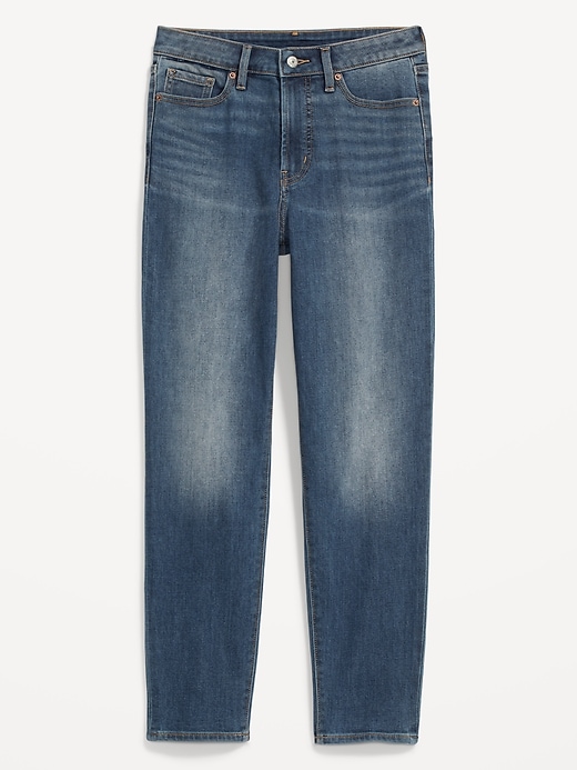 Image number 4 showing, High-Waisted OG Straight Medium-Wash Built-In Warm Ankle Jeans