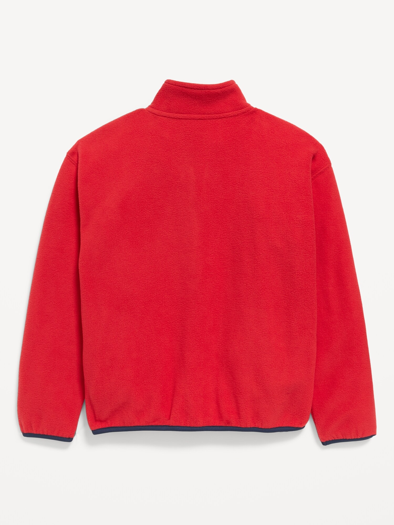 thumbnail image 2 of Essentials Boys' Polar Fleece Snap Jacket | Pullover Style, Orange, X-Large | Cold Weather Layer 2 of 10