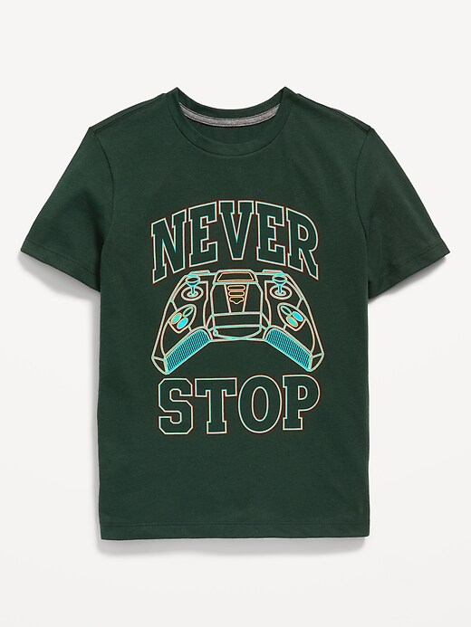 Old Navy Crew-Neck Graphic T-Shirt for Boys. 1