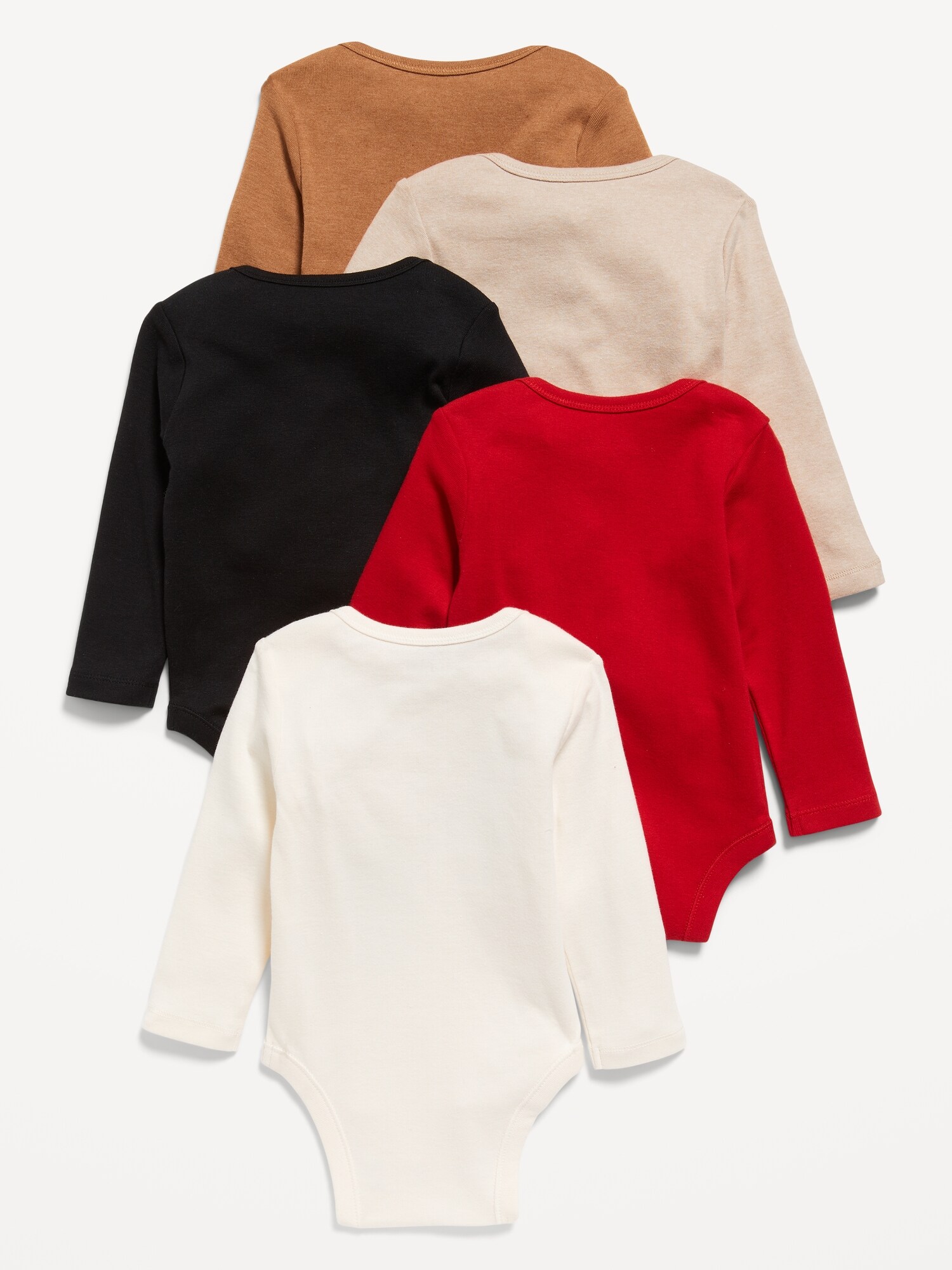 Unisex 5Pack LongSleeve Bodysuit for Baby Old Navy