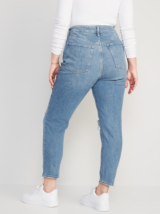Image number 6 showing, Higher High-Waisted OG Straight Ripped Jeans for Women