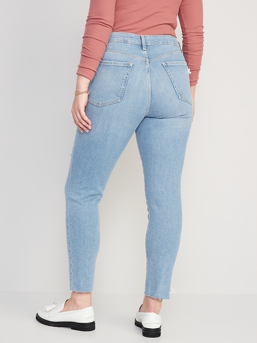 Image number 6 showing, High-Waisted OG Straight Cut-Off Jeans