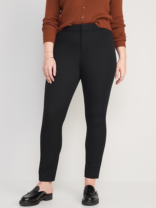 Image number 4 showing, Curvy High-Waisted Pixie Skinny Ankle Pants