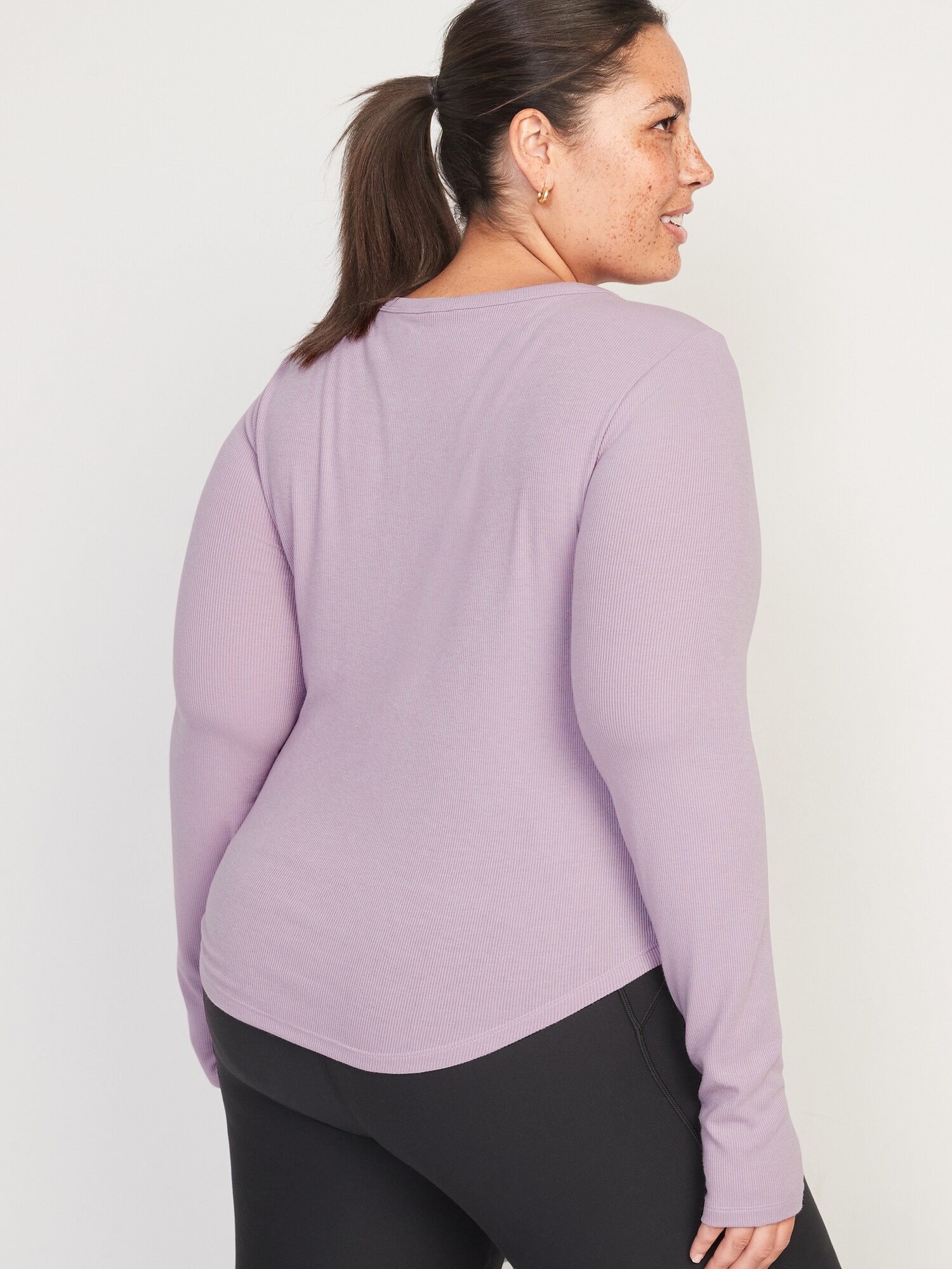 UltraLite Long-Sleeve Rib-Knit Top | Old Navy