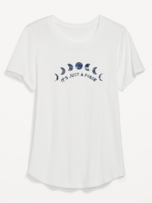 Image number 4 showing, EveryWear Slub-Knit Graphic T-Shirt for Women