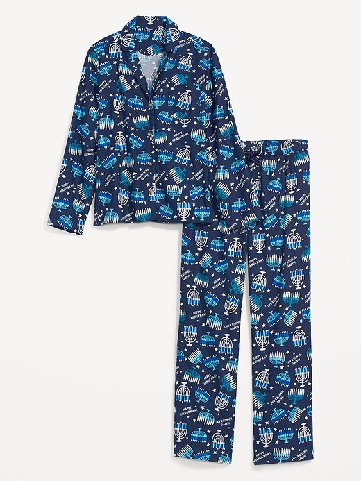 Image number 4 showing, Printed Flannel Pajama Set for Women