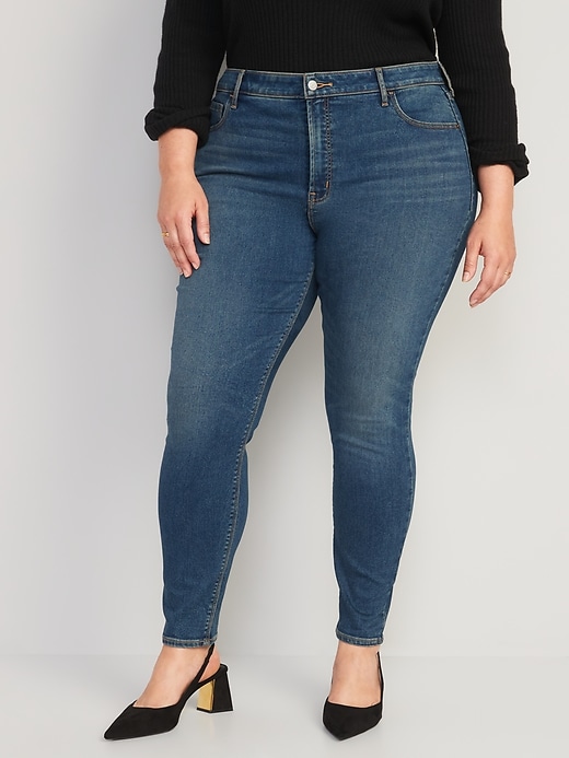 Image number 7 showing, High-Waisted Built-In Warm Rockstar Super-Skinny Jeans