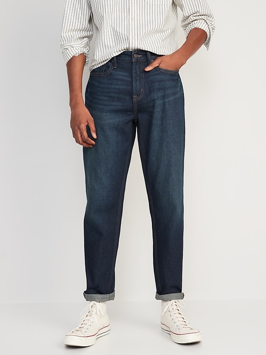 Image number 1 showing, Loose Taper Built-In Flex Ankle-Length Jeans for Men