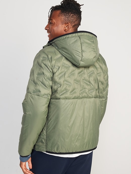 Image number 2 showing, Water-Resistant Packable Hooded Puffer Jacket