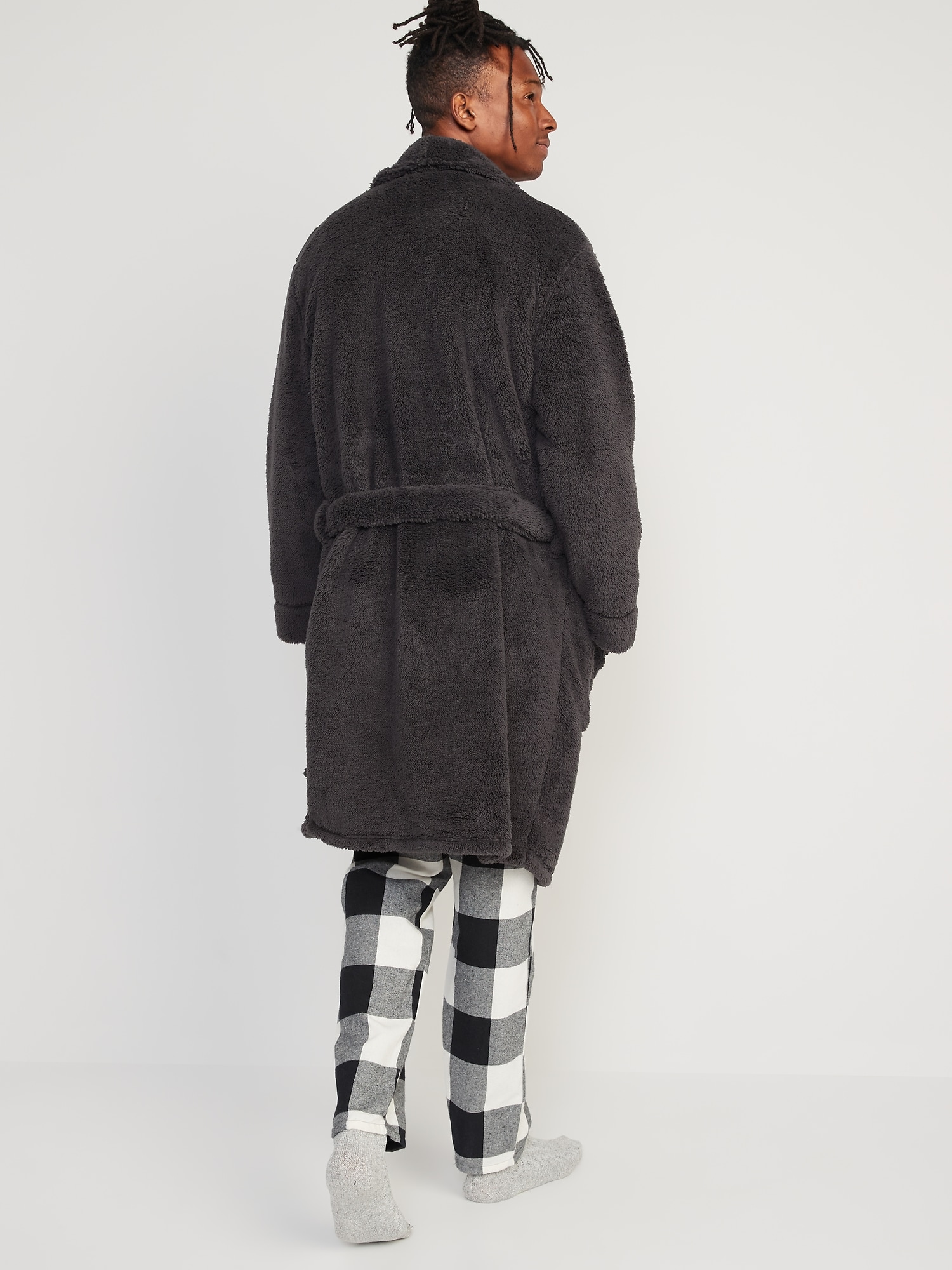 Cozy Sherpa Tie Belt Robe Old Navy