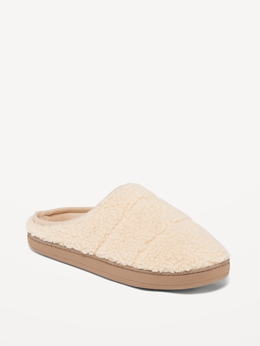 View large product image 1 of 1. Plush Sherpa Slippers