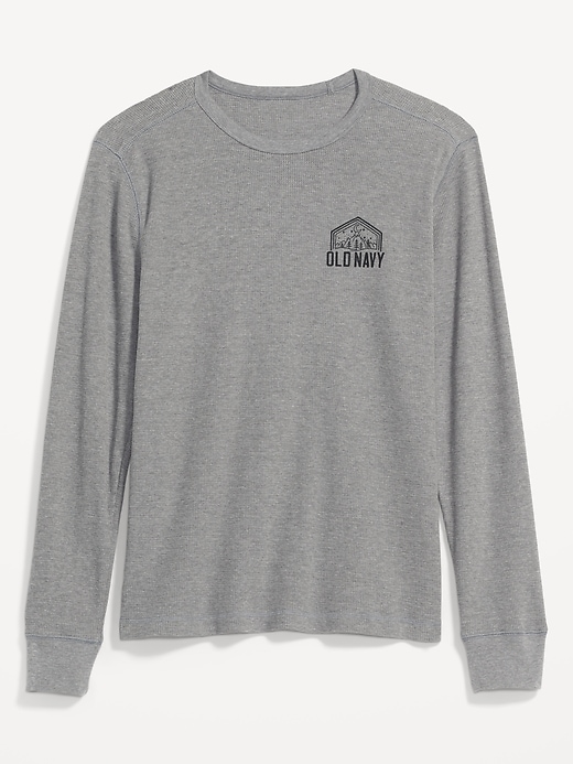 Image number 4 showing, Logo-Graphic Thermal-Knit Long-Sleeve T-Shirt