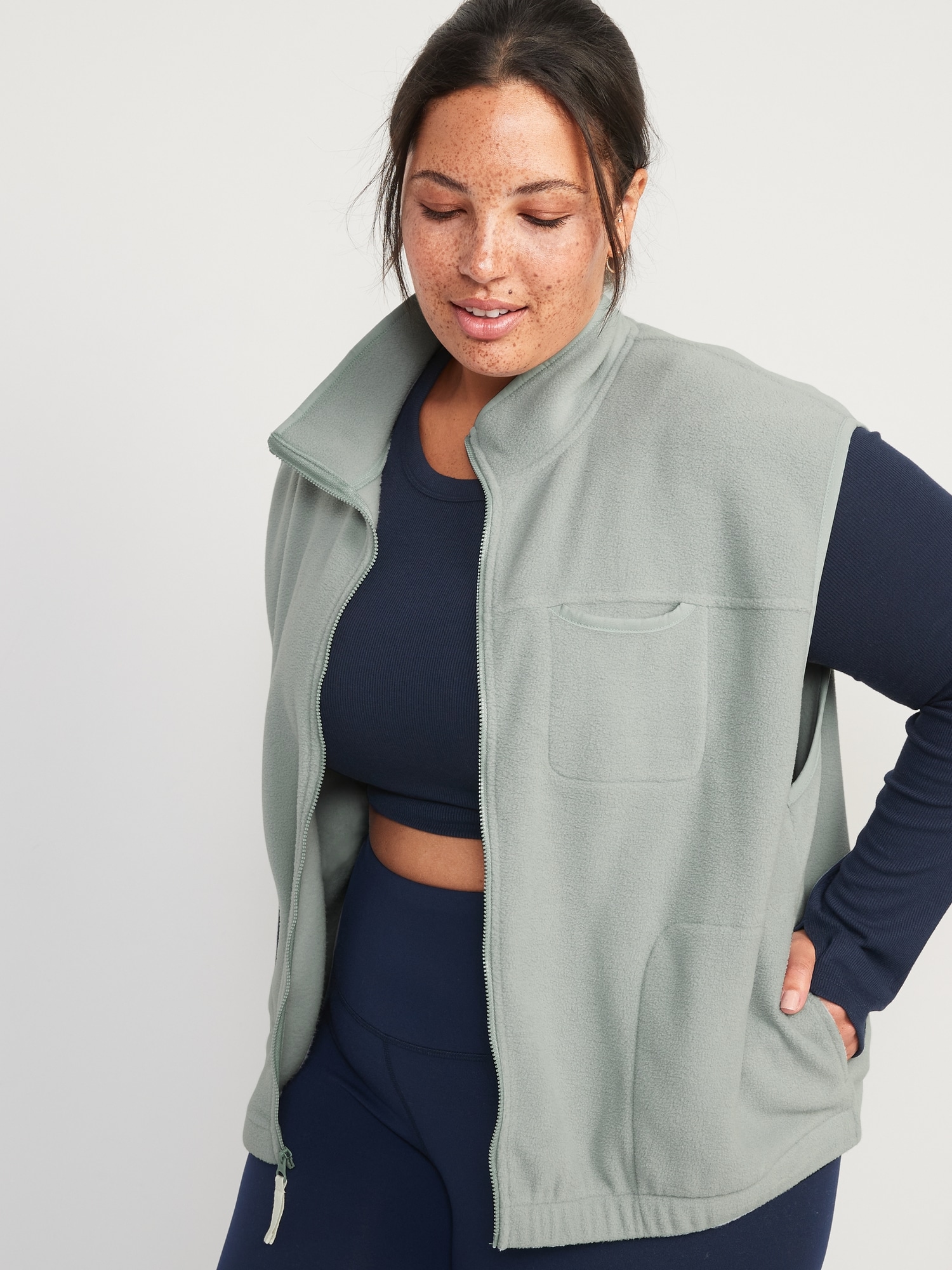 Fleece Full-Zip Vest for Women | Old Navy