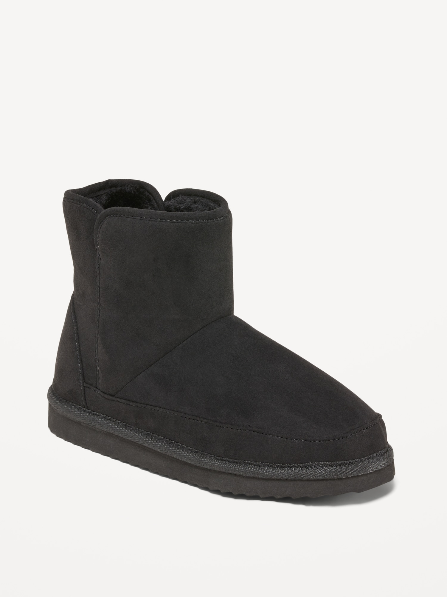 Cozy Faux-Suede Faux-Fur Lined Ankle Booties for Girls | Old Navy